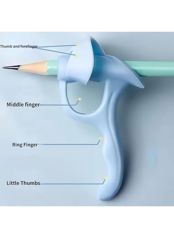 Silicone Pencil Grip for Children, 5-Finger Positioning Design, 7.8 x 4 cm, Multi-Colour - Image 3